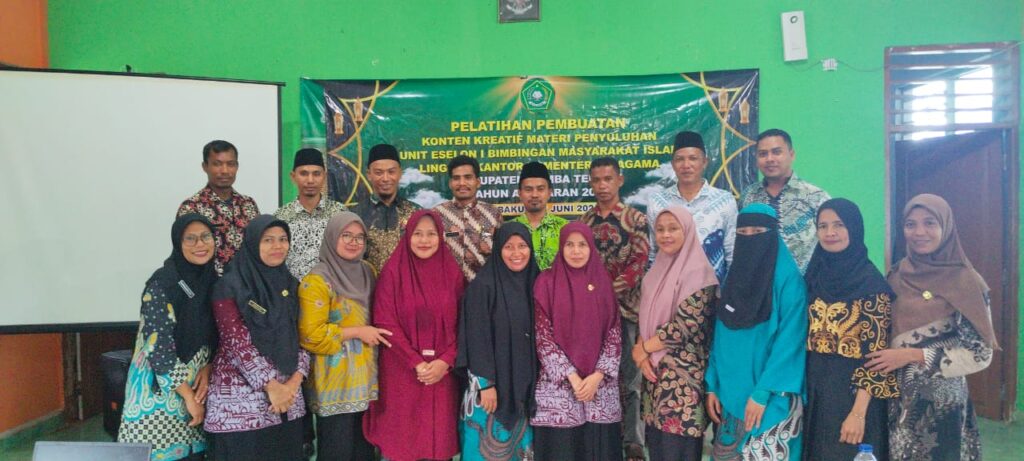 Pelatihan Pembuatan Konten Kreatif Penyuluhan, yang digelar oleh Seksi Pendidikan dan Bimas Islam Kementerian Agama Kabupaten Sumba Tengah melalui dakwah (AH/Suarajarmas.id)