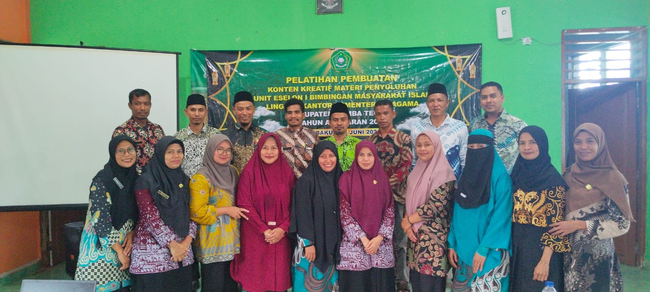Pelatihan Pembuatan Konten Kreatif Penyuluhan, yang digelar oleh Seksi Pendidikan dan Bimas Islam Kementerian Agama Kabupaten Sumba Tengah melalui dakwah (AH/Suarajarmas.id)