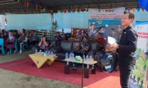 Wakil Bupati SBD, Dominikus Alphawan Rangga Kaka, saat resmikan Kick Off PKG di SMA Katolik St. Dominikus Tambolaka (Doel Haris/Suarajarmas.id)