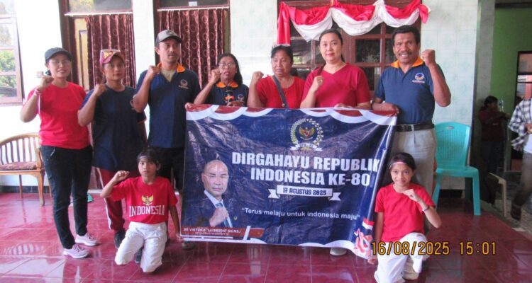 Momen HUT ke-80 Republik Indonesia, NasDem Sumba Barat gelar lomba menarik (Doel Haris/Suarajarmas.id)