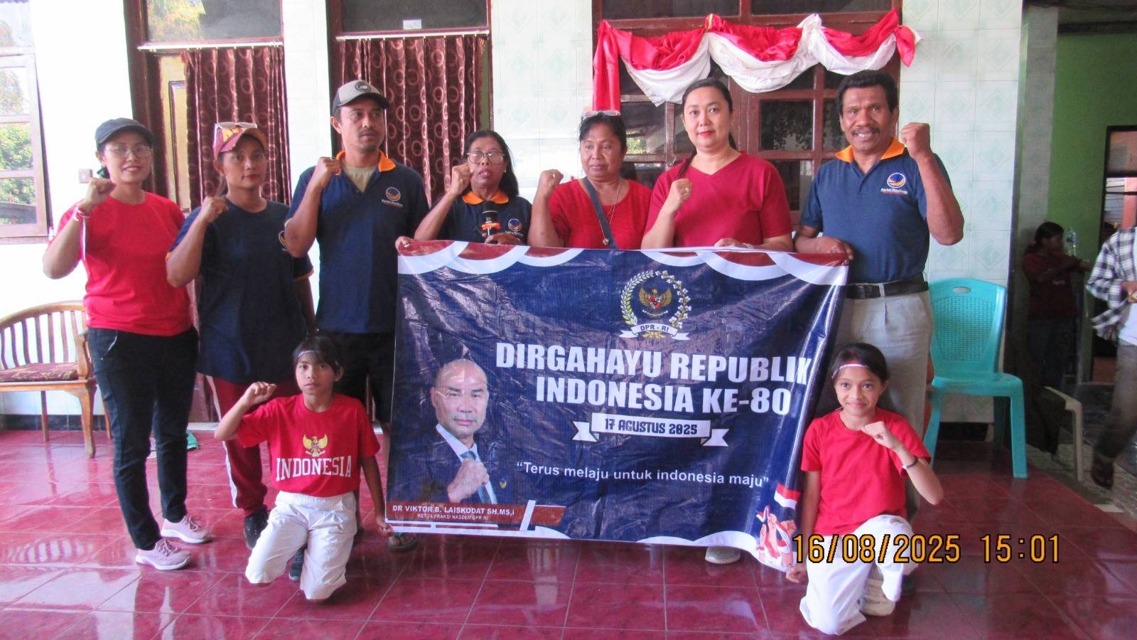 Momen HUT ke-80 Republik Indonesia, NasDem Sumba Barat gelar lomba menarik (Doel Haris/Suarajarmas.id)