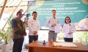 Pemerintah Kabupaten Sumba Barat Daya (SBD) resmi menandatangani MoU dengan Hotel Arya Sumba Kodi (Kominfo SBD/Lintas Sumba)