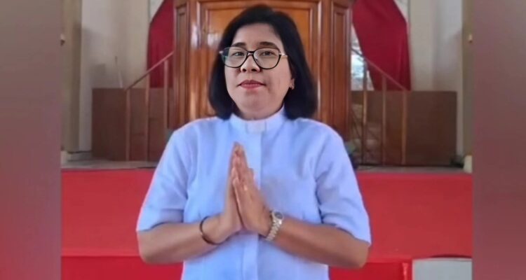 Ketua Perwakilan Sinode GKS Kabupaten Sumba Barat Daya (SBD), Pendeta Irene Takanjanji, S.Th (AH/Suarajarmas.id)