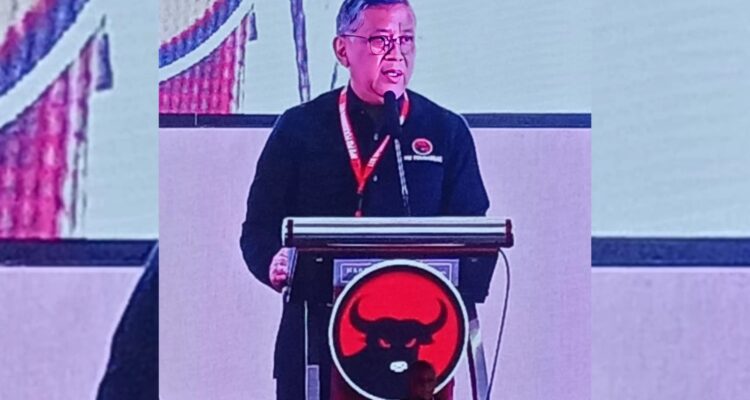 Sekretaris Jenderal PDI Perjuangan, Hasto Kristiyanto, saat membuka Konferda VI PDI Perjuangan Provinsi NTT tahun 2025 (Dokpri Suarajarmas.id)