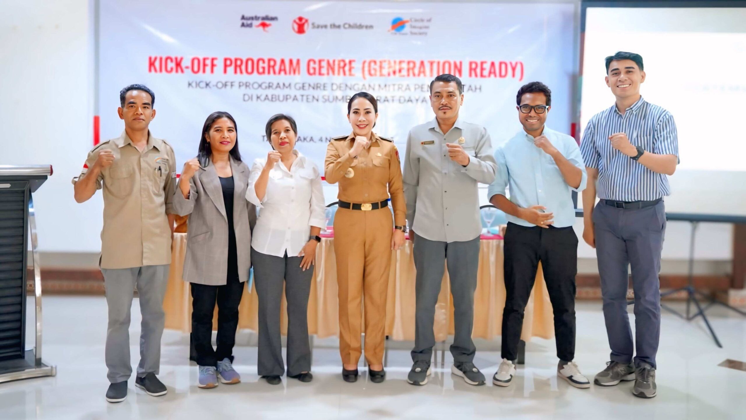 Kick Off Program Gendre (Generation Ready) dengan Pemerintah Kabupaten SBD. Acara ini dibuka langsung Bupati Ratu Ngadu Bonu Wulla (Johan Sogara/Lintas Sumba)