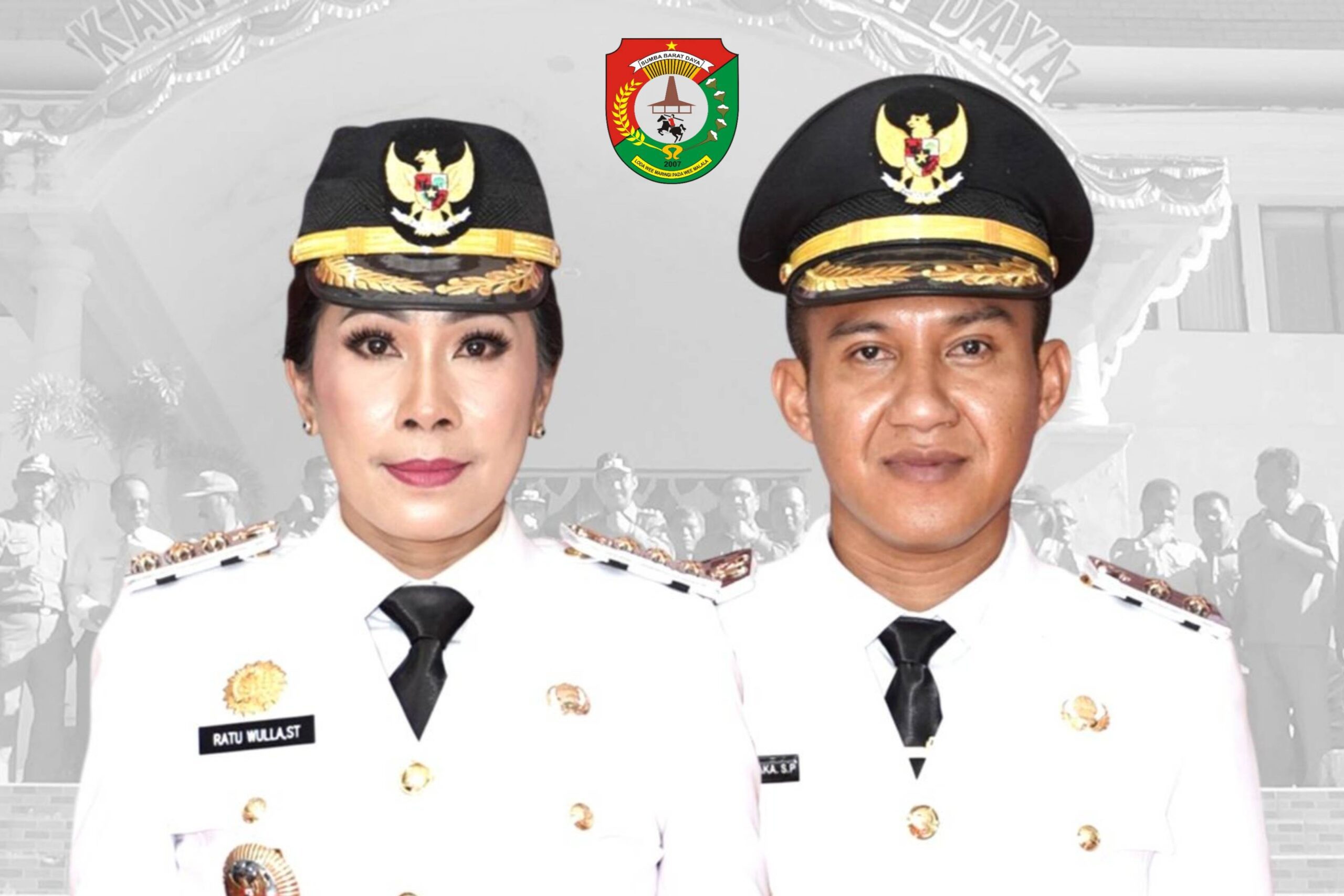 Bupati dan Wakil Bupati Sumba Barat Daya (SBD), Ratu Ngadu Bonu Wulla dan Dominikus Alphawan Rangga Kaka (Suarajarmas.id)