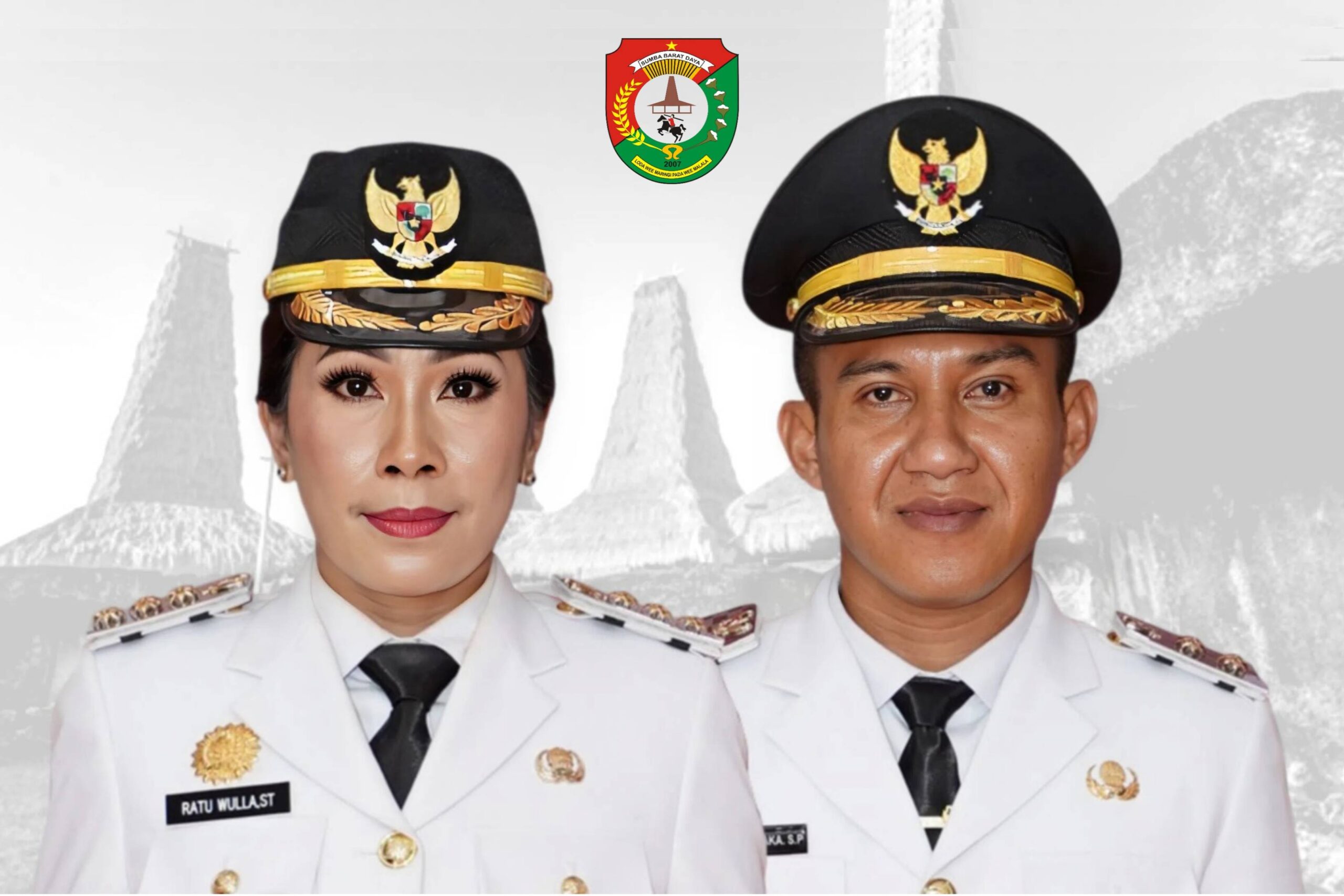 Bupati dan Wakil Bupati Sumba Barat Daya (SBD), Ratu Ngadu Bonu Wulla dan Dominikus Alphawan Rangga Kaka (Suarajarmas.id)