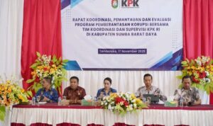 Rapat Koordinasi, Pemantauan, dan Evaluasi Program Pemberantasan Korupsi bersama Tim Koordinasi dan Supervisi (Korsup) Pencegahan Komisi Pemberantasan Korupsi (KPK) RI (Suarajarmas.id)